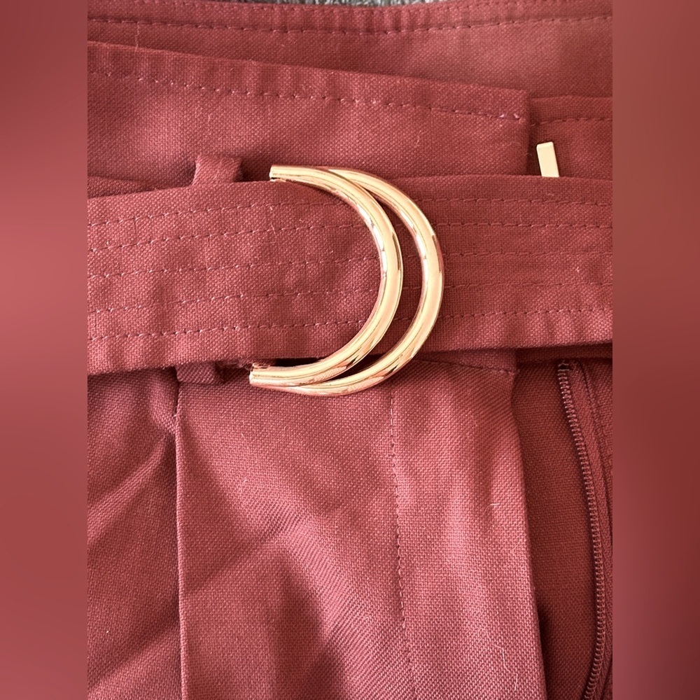 Reiss wool trousers w metal buckle belt. Size 2. Excellent condition. - Picture 7 of 9